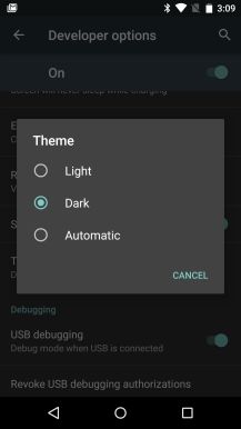 Fotografía - [Android M Feature Spotlight] Un mode interface utilisateur Dark System est disponible dans les Options pour les développeurs